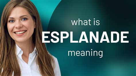 esplanade in tagalog|ESPLANADE Meaning in Tagalog .